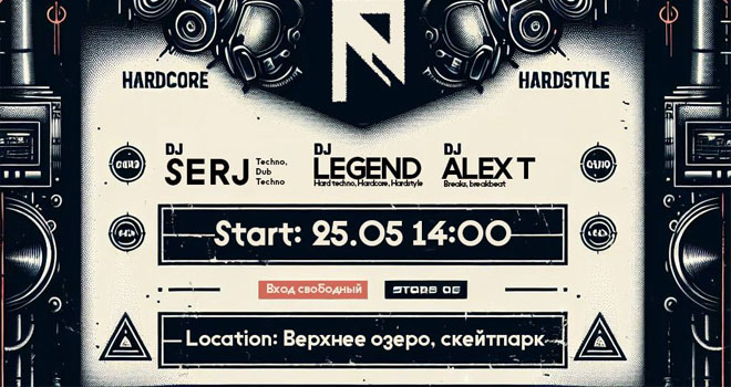 Рейв в скейтпарке (16+)