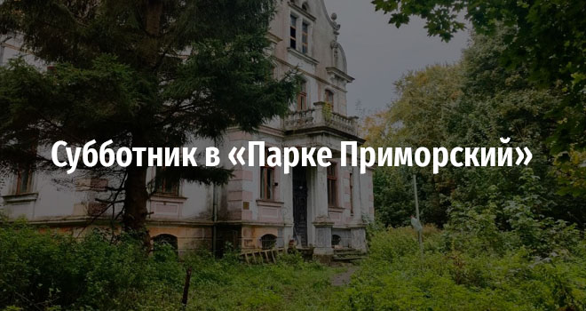 Субботник в «Парке Приморский» (6+)