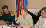 Наталья Шерри на пресс-конференции правительства области