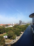 БМВ пожар на площади