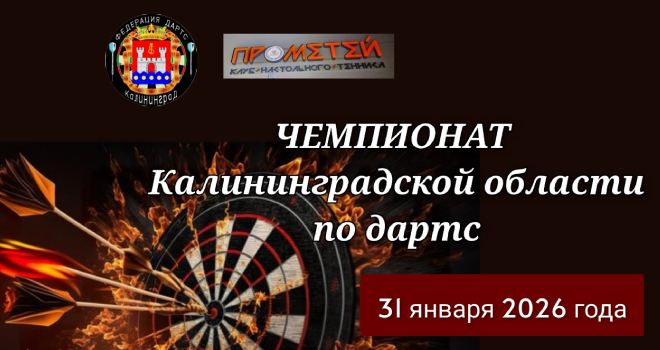 Чемпионат области по дартс (6+)