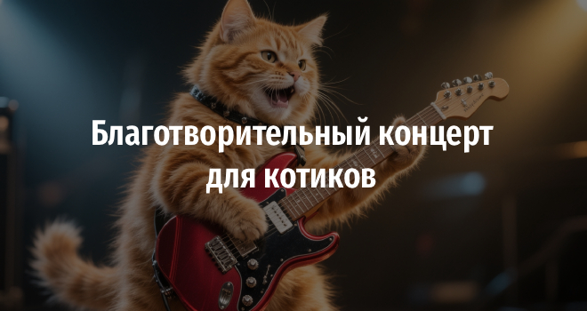 Благотворительный концерт для котиков! (0+)