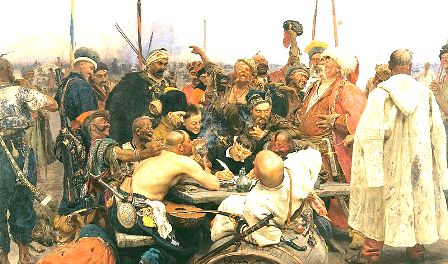 Cossacks writing a letter to the Turkish Sultan